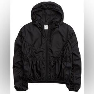 Offline by Aerie - Ripstop Windbreaker Jacket in BLACK